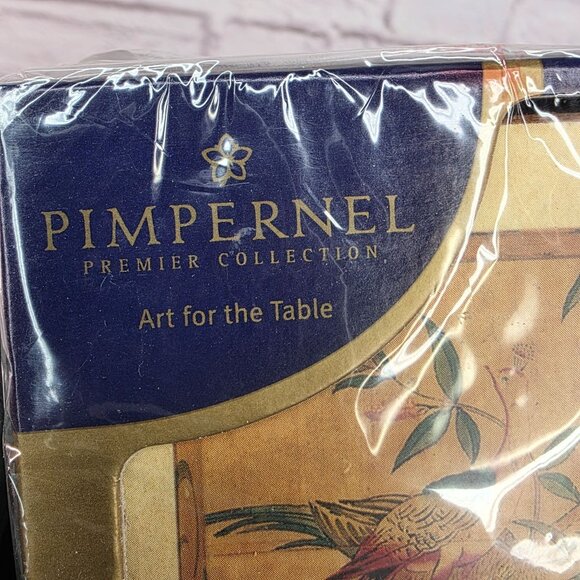 Vtg Pimpernel Premier Collection 4 Placemats 6 Coasters Set Oriental Expressions - Picture 4 of 8